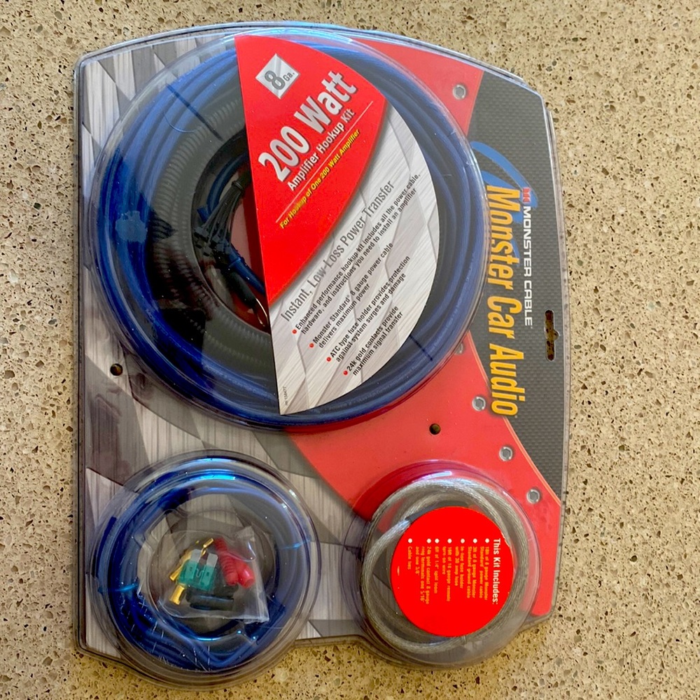Car Amplifier Power Hookup Kit  Monster Car Audio Kit NIB